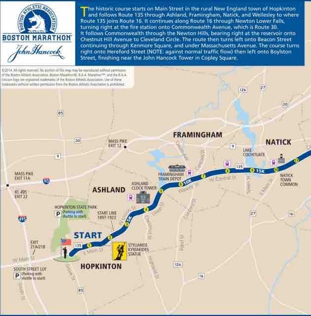 Bib Number, Wave, and Corral Assignment Boston Marathon 2015